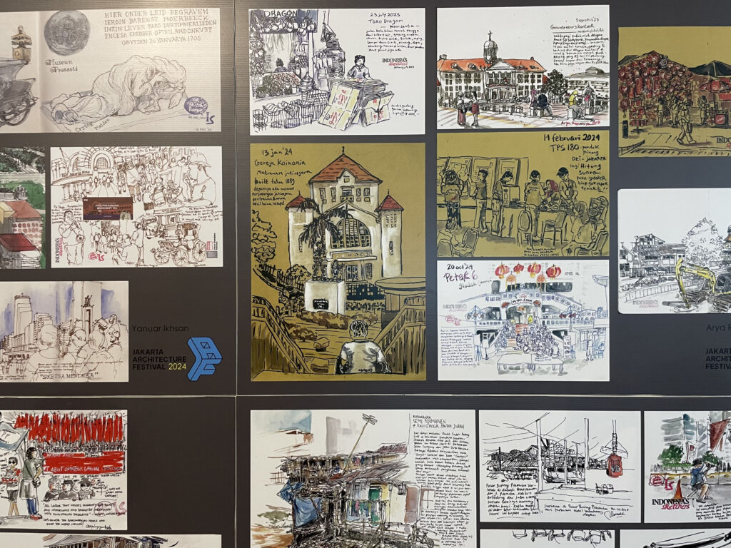 sketsa arsitektur