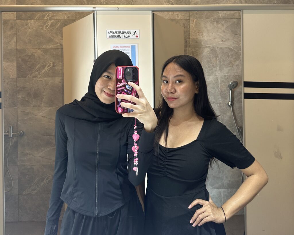 selfie habis main jetski