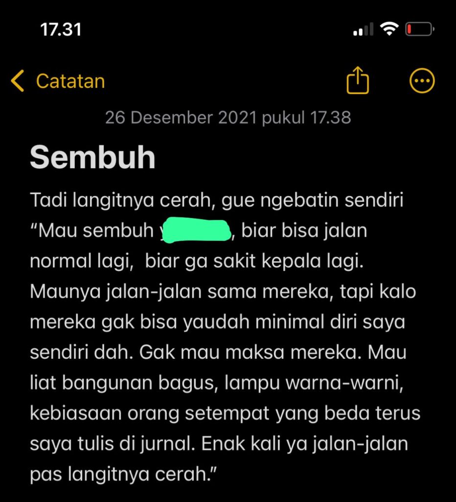 note sebelum bangkit di umur 24