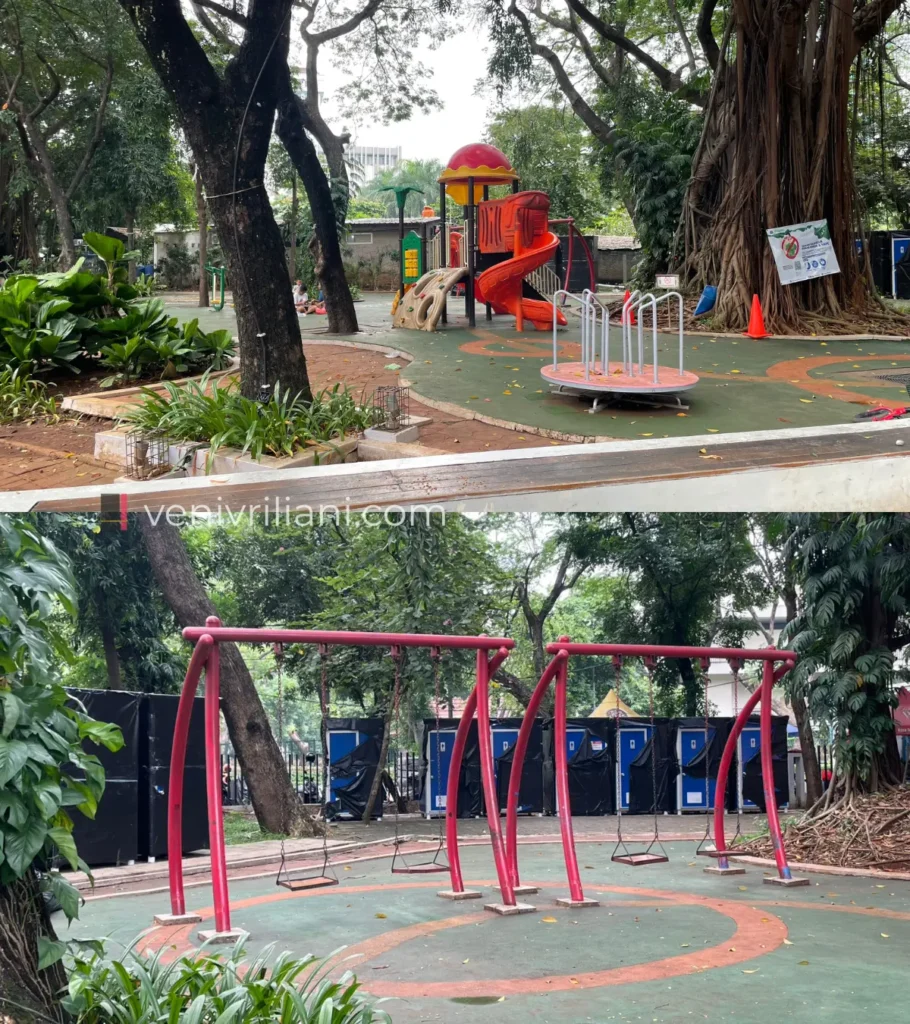 Taman bermain anak-anak di Taman Lapangan Banteng